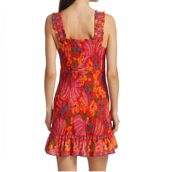 Farm Rio Floral Sleeveless Dress with Bow - Picture 2 of 6